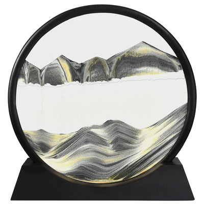 3D Moving Sand Art Lamp – Dynamic Flowing Sand Painting Hourglass Decorative Desk Lamp (Random Color)