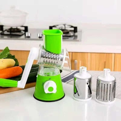 Manual Vegetable Drum Slicer – Multifunctional Round Cutter & Kitchen Gadget