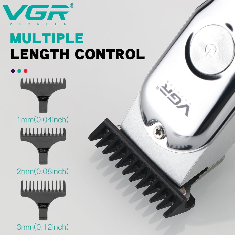 VGR V-071 Professional Hair Trimmer – Mini Rechargeable Hair Clipper with Zero-Gap Blade