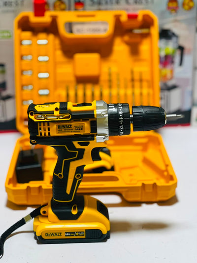 DeWalt 64V Cordless Electric Drill Machine – Battery, Screwdriver & Carry Case Kit