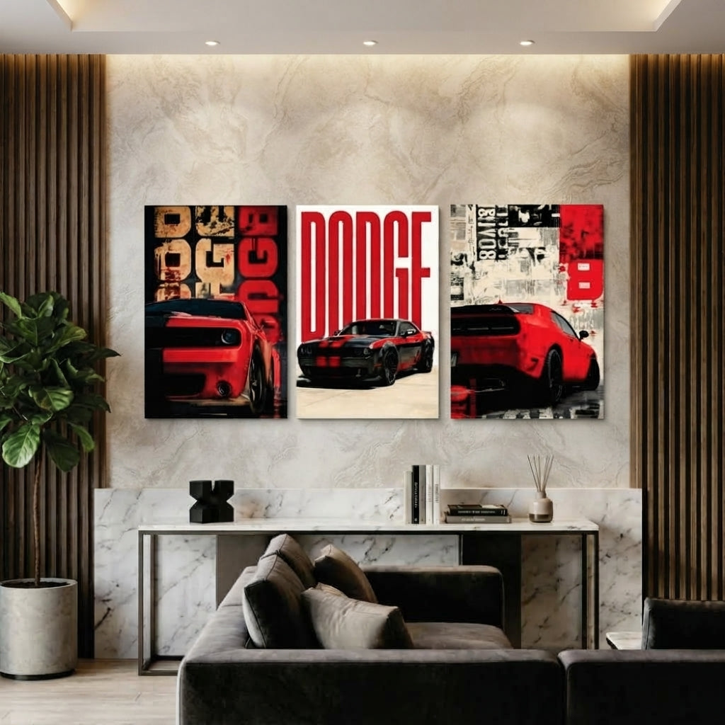Set of 3 Premium Wall Art Photo Tiles – Modern Home Decor for Stylish Interior Spaces | 8×11 Inch