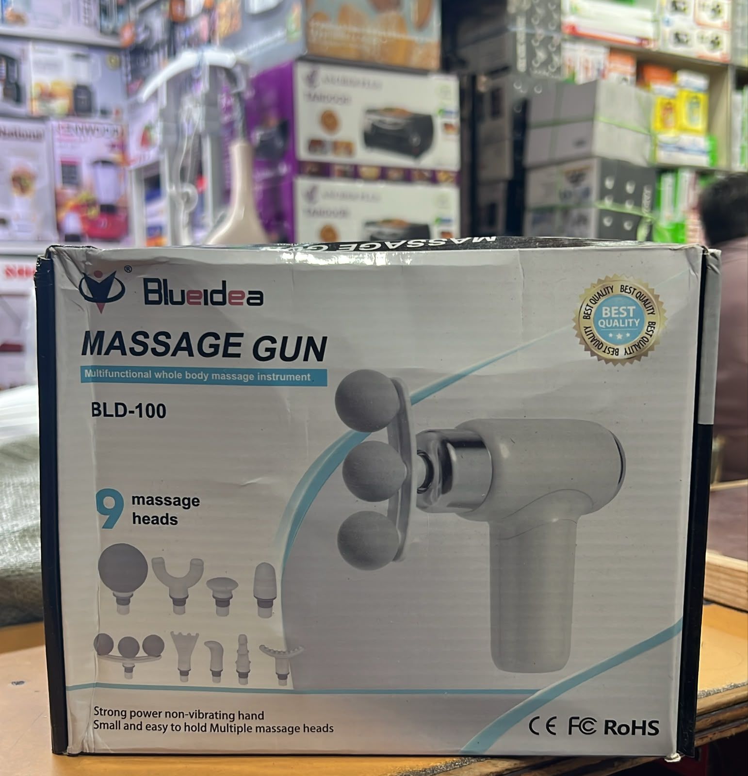 Blueidea BLD-100 Massage Gun – Multifunctional Body Massager with 9 Massage Heads