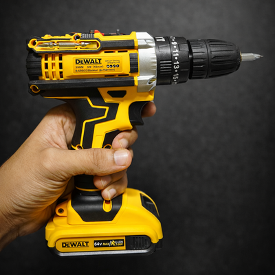 DeWalt 64V Cordless Electric Drill Machine – Battery, Screwdriver & Carry Case Kit