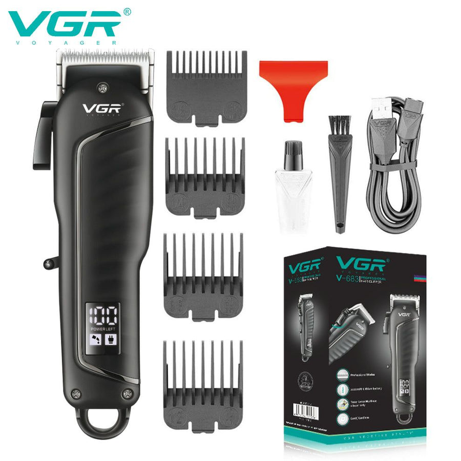 VGR V-683 Professional Hair Clipper Set – Rechargeable Hair Cutting Machine & Trimmer