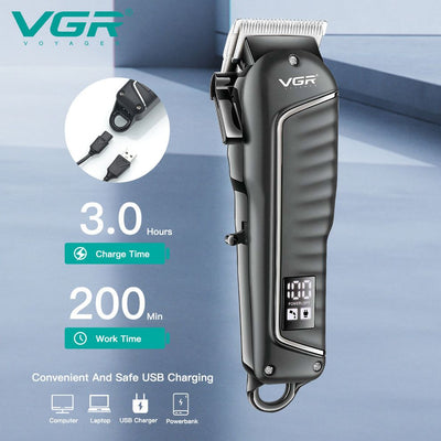 VGR V-683 Professional Hair Clipper Set – Rechargeable Hair Cutting Machine & Trimmer